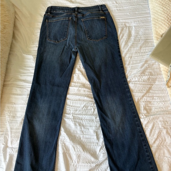 White House Black Market Dark Indigo Bootcut Jeans - Picture 4 of 4